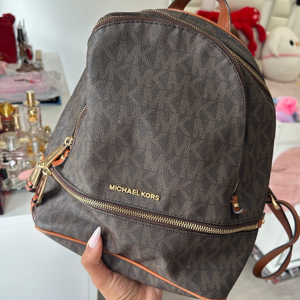 Michael Kors Brown Backpack